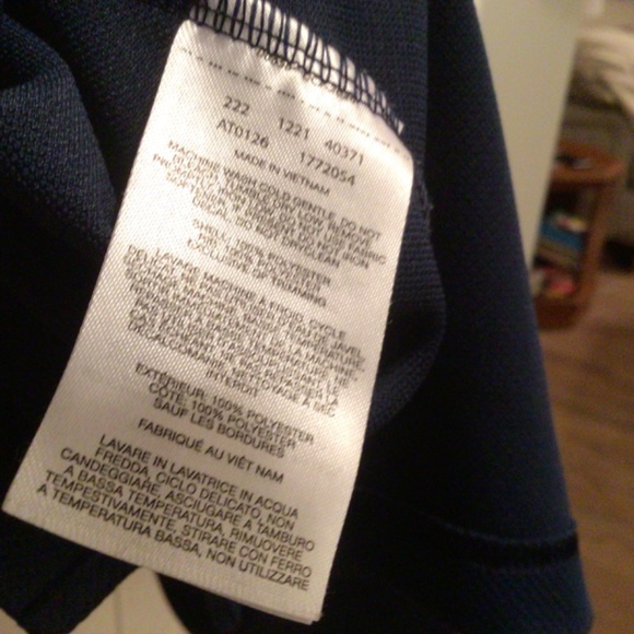 Columbia Men Tall Size XLT Polo Omni Wick PFG Blue Short Sleeve Utilizer AT0126 - Picture 5 of 8